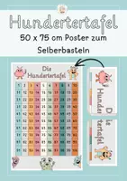 Vorschau - Mal- und Bastelvorlagen - Hundertertafel Bastelposter fürs Klassenzimmer 50x75 cm - Deckblatt