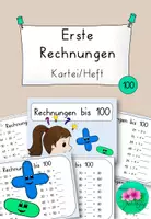 Vorschau - Arbeitsblätter - Erste Rechnungen im Zahlenraum 100 - Kartei/Heft - Deckblatt