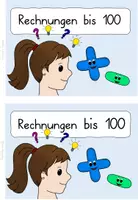 Vorschau - Arbeitsblätter - Erste Rechnungen im Zahlenraum 100 - Kartei/Heft - Seite 1
