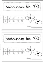 Vorschau - Arbeitsblätter - Erste Rechnungen im Zahlenraum 100 - Kartei/Heft - Seite 2