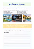 Vorschau - Arbeitsblätter - My dream house Writing activity - Seite 1