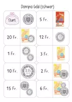 Vorschau - Spiele - Domino Geld: Zahlenraum 20 (1. Klasse/ Schweizer Franken) - Seite 2