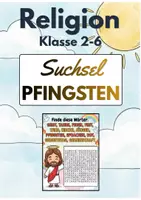 Vorschau - Quiz - Pfingsten Suchsel mit Lösung | Freebie | Grundschule | Förderschule | Sekundarstufe I | Klasse 2-6 - Deckblatt