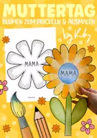 Vorschau - Arbeitsblätter - Blumen zum Ausmalen, Prickeln & Basteln für den Muttertag - Deckblatt