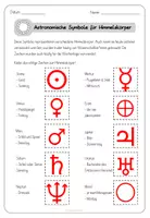Vorschau - Arbeitsblätter - Astronomische Symbole der Planeten - Seite 2