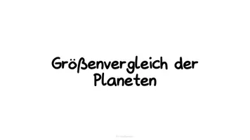 Vorschau - Arbeitsblätter - Größenvergleich der Planeten - Seite 1