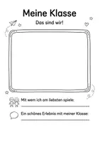 Vorschau - Mal- und Bastelvorlagen - Erinnerungsheft 1. Klasse – Mein Schuljahr 1 | Abschlussheft für Grundschule (17 Seiten) - Seite 2