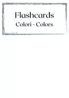 anteprima - Flashcard - 50 Flashcard colori ITA-ENG | Didattica prescolare - Pagina 1