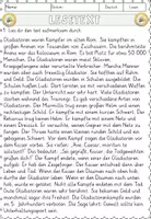 Vorschau - Arbeitsblätter - Gladiatoren im alten Rom, Sachtexte Lesen und verstehen Arbeitsblätter mit Lesetext, Fragen - Seite 2