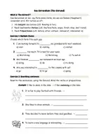 Vorschau - Arbeitsblätter - Das Gerundium (The Gerund) - Deckblatt