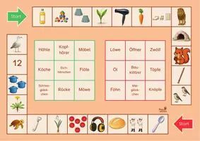 Vorschau - Stationenlernen - Wörter mit Ö - Bingo, 2-fach differenziert - Seite 3