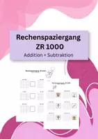 Vorschau - Arbeitsblätter - Rechenspaziergang ZR 100 (Frühling) - Deckblatt