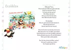 Vorschau - Bildkarten - Sommer Wimmelbild Meer Grundschule – Suchbild Strand & Erzählen fördern (Klasse 1–2) - Seite 2