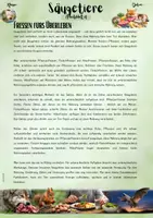 Vorschau - Unterrichtsreihen - Die Säugetiere: „Fressen fürs Überleben – Ernährung von Säugetieren verstehen“ (5. & 6. Klasse | Nawi | Biologie) - Seite 1
