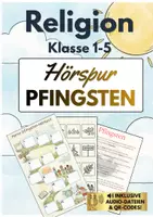 Vorschau - Arbeitsblätter - Pfingsten | Interaktive Hörspur mit differenzierten Audio-Dateien | Grundschule | Förderschule | Sekundarstufe I | Klasse 1-5 - Deckblatt