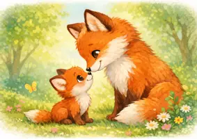 Vorschau - Bildkarten - Kamishibai Muttertag Kita – Der kleine Fuchs sagt Danke
Geschichte über Liebe & Gefühle | Morgenkreis Kindergarten | inkl. Gesprächsimpulse - Seite 1