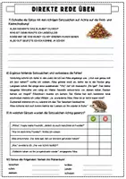 Vorschau - Arbeitsblätter - Direkte Rede üben - Seite 3