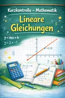 Vorschau - Arbeitsblätter - Kurzkontrolle Lineare Gleichungen - Deckblatt