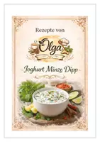 Vorschau - Arbeitsblätter - Joghurt Minz Dipp Rezept - Deckblatt
