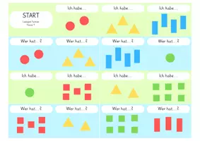 Vorschau - Spiele - Lesespiel geometrische Formen Klasse 1 - Deckblatt