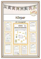 Vorschau - Stundenentwürfe - Lernheft Körper (räumliche Geometrie) - Deckblatt