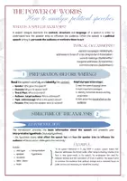 Vorschau - Merkblätter - How to analyse political speeches - Deckblatt