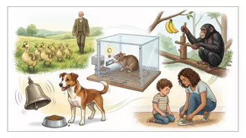 Vorschau - Arbeitsblätter - Lernvorgänge Verhaltensbiologie im Überblick: Prägung, klassische und operante Konditionierung & Lernen | Arbeitsblatt mit Infotext + Lösungen - sofort einsetzbar - Seite 1