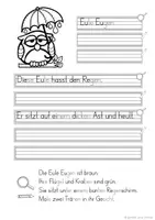 Vorschau - Arbeitsblätter - EULEN FREUNDE - lesen, schreiben, malen - Seite 3