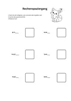 Vorschau - Arbeitsblätter - Rechenspaziergang Addition und Subtraktion Klasse 1 - Seite 1