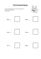 Vorschau - Arbeitsblätter - Rechenspaziergang Addition und Subtraktion Klasse 1 - Seite 3