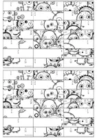 Vorschau - Arbeitsblätter - Gleichnamige Brüche addieren - Rechenpuzzle mit Lösungen - Seite 2