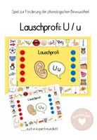 Vorschau - Spiele - Lauschprofi U/u: Lernspiel zur Förderung der Lautanalyse - Deckblatt
