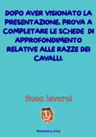 anteprima - Materiale di supporto/inclusione - SCHEDE DI APPROFONDIMENTO SU "LE RAZZE DEI CAVALLI" - Pagina 1