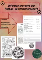 Vorschau - Arbeitsblätter - Informationstexte Fußball Weltmeisterschaft - Deckblatt