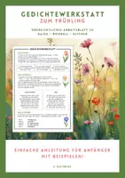 Vorschau - Arbeitsblätter - Gedichtewerkstatt zum Frühling - Deckblatt
