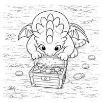 Vorschau - Mal- und Bastelvorlagen - Drachen Ausmalbilder (50 magische Ausmalbilder) - Seite 3