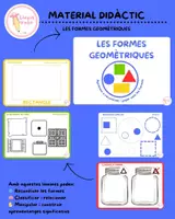 Vista previa - Tarjetas / Manipulativos - LES FORMES GEOMÈTRIQUES🔵🟩🔺🟨 - Portada