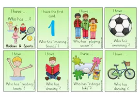 Vorschau - Spiele - Reading Game "I have ... Who has ...?" - Hobbies and Sports (Free-time activities) - Seite 3