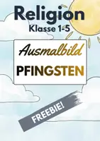Vorschau - Mal- und Bastelvorlagen - Pfingsten & Gemeinschaft Ausmalbild | Die erste Kirche | Freebie | Grundschule | Förderschule | Sekundarstufe I | Klasse 1-5 - Deckblatt