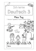 Vorschau - Arbeitsblätter - DaZ - Arbeitsheft für Anfänger (A1) – Haustiere, Freizeit, Tag, Frühstück/ Lebensmittel - Seite 3