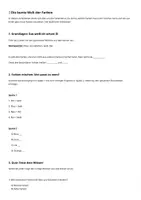 Vorschau - Arbeitsblätter - Grundfarben und Farbmischen - Deckblatt