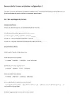 Vorschau - Arbeitsblätter - Formen entdecken und gestalten - Deckblatt