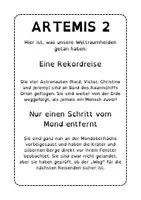 Vorschau - Arbeitsblätter - Arbeitsblätter zu Artemis 2 - Deutsch - Seite 2