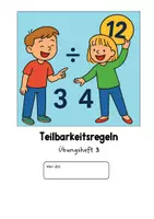 Vorschau - Arbeitsblätter - Übungsheft zu den Teilbarkeitsregeln. Übungsheft 3 - Seite 1