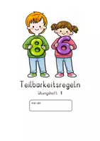 Vorschau - Stundenentwürfe - Übungsheft zu den Teilbarkeitsregeln mit Lösungsseiten! Heft 1 - Seite 1