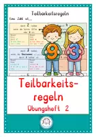 Vorschau - Stundenentwürfe - Übungsheft zu den Teilbarkeitsregeln. Heft 2 - Deckblatt