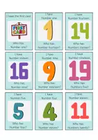 Vorschau - Spiele - I have, who has - numbers - Deckblatt