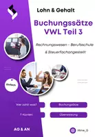 Vorschau - Präsentationen/Tafelbilder - Vermögenswirksame Leistungen buchen AG + AN - Deckblatt