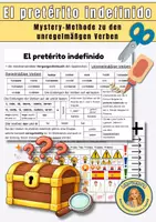 Vorschau - Mal- und Bastelvorlagen - Pretérito indefinido – Grammatik entdecken mit der Mystery-Methode - Deckblatt