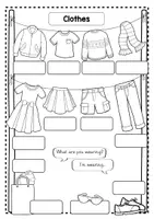 Vorschau - Arbeitsblätter - Wortschatzübersicht: Clothes - Seite 3